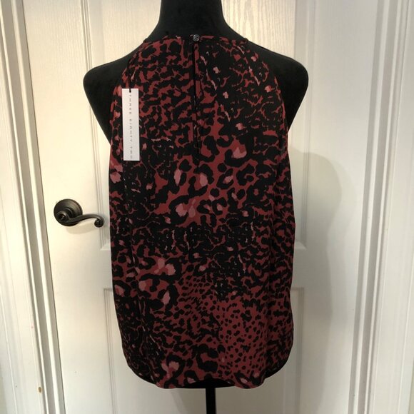 Three Eighty Two Red & Black Leopard Print Halter Top Size Large, Bold & Stylish - Picture 7 of 7